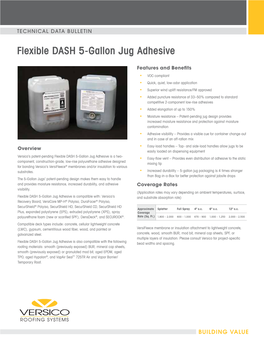 Flexible DASH 5-Gallon Jug Adhesive