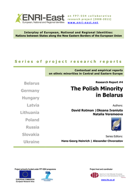 The Polish Minority in Belarus (Pdf)