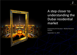 A Step Closer to Understanding the Dubai Residential Market