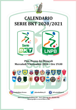 Calendario Serie Bkt 2020/2021