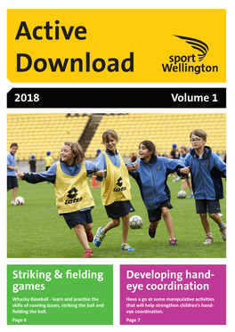 Volume 1 2018 Striking & Fielding Games Developing Hand