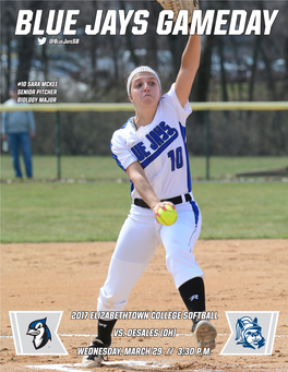 2017 Elizabethtown College Softball Vs. DESALES (DH) Wednesday