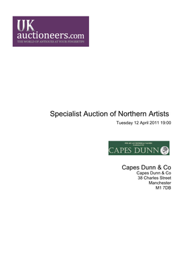 Specialist Auction of Northern Artists Tuesday 12 April 2011 19:00