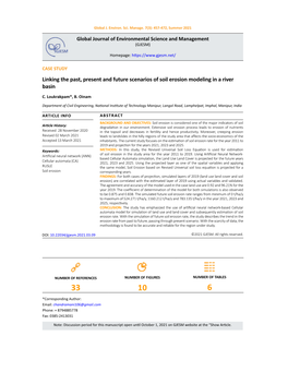 Linking the Past, Present and Future Scenarios of Soil Erosion Modeling in a River Basin