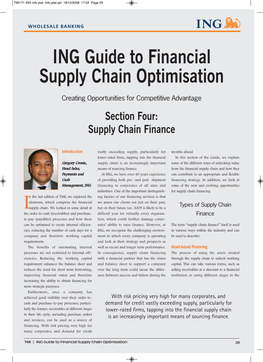 Supply Chain Finance