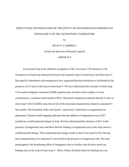 Structural Investigation of the Effect of Magnesium-Ion Binding On