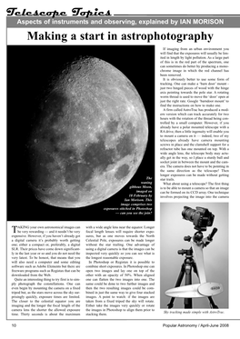 Starting Astrophotography with a Digital Camera