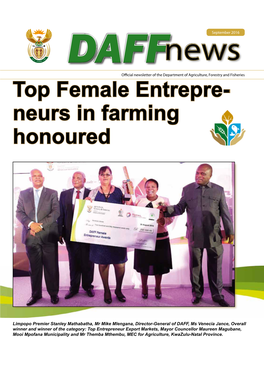 Top Female Entrepre- Neurs in Farming Honoured