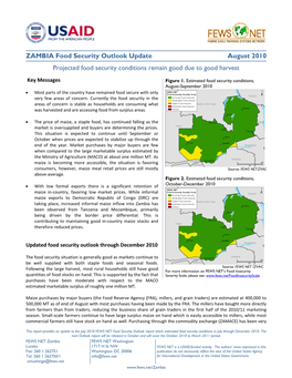 COUNTRY Food Security Update