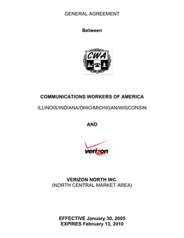 Agreement Communication Workers of America Illinois Indiana Ohio Michigan Wisconsin