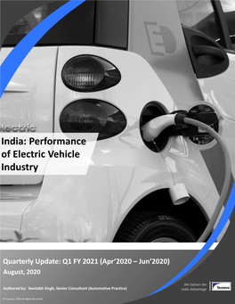 India Electric Vehicles Industry Snapshot