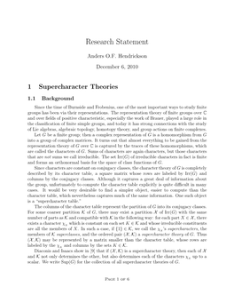 Research Statement