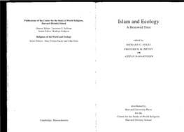 Islam and Ecology