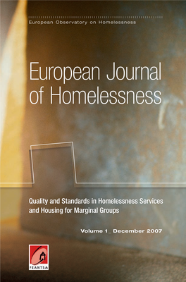 European Journal of Homelessness