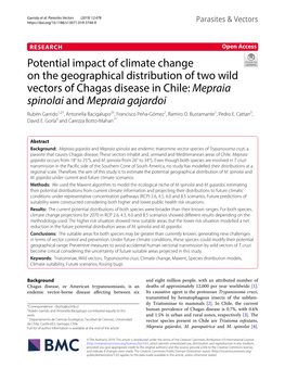 Potential Impact of Climate Change on The