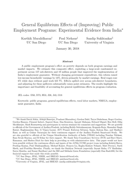 General Equilibrium Effects of (Improving) Public Employment