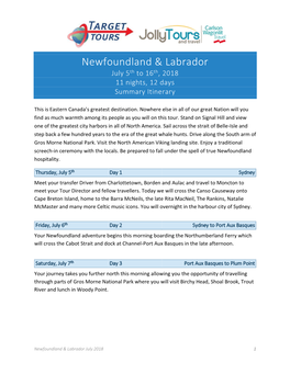 Newfoundland & Labrador