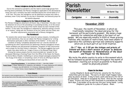 Parish Newsletter Is Uploaded to the Site Each Weekend and Sometimes Gets Me Down