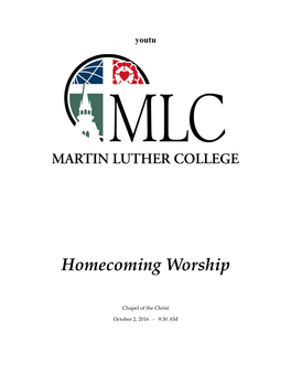 Homecoming Worship