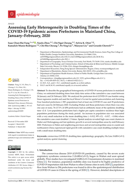 Assessing Early Heterogeneity in Doubling Times of the COVID-19 Epidemic Across Prefectures in Mainland China, January–February, 2020