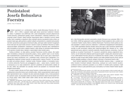 Pozůstalost Josefa Bohuslava Foerstra