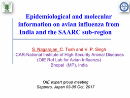 Epidemiology of Avian Influenza in South Asia