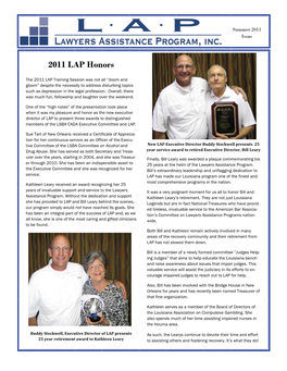 2011 LAP Honors