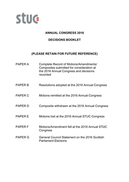 119Th Annual Congress 2016