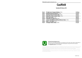 Caulfield Printable Form Guide