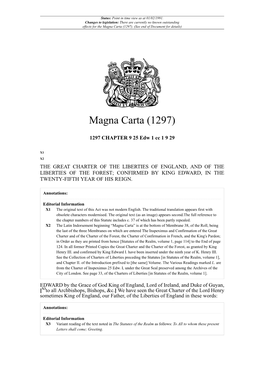 Magna Carta (1297)