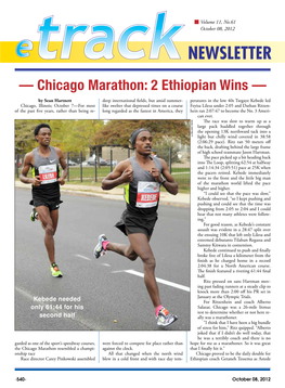 — Chicago Marathon: 2 Ethiopian Wins —