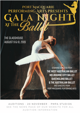 PMPA Info Sheet Gala Night at the Ballet