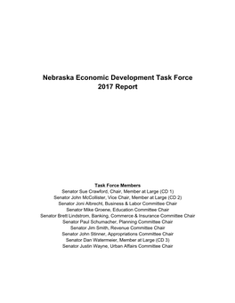 2017 Economic Development Task Force Report