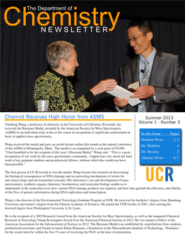 2013 Summer Newsletter