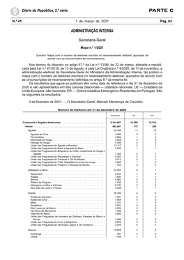 Mapa N.º 1/2021