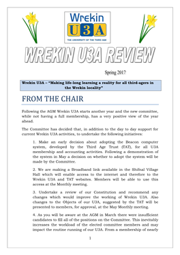 Wrekin U3A Review Spring 2017