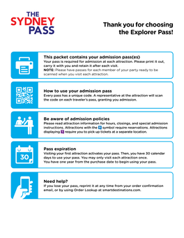 Thank You for Choosing the Explorer Pass!