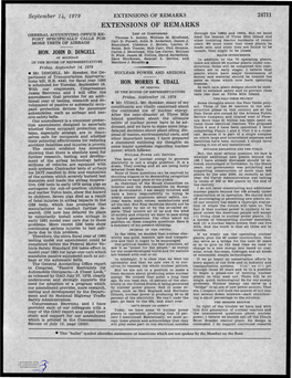 EXTENSIONS of REMARKS 24711 EXTENSIONS of REMARKS GENERAL ACCOUNTING OFFICE RE­ LIST of COSPONSORS Through the 1980S and 1990S