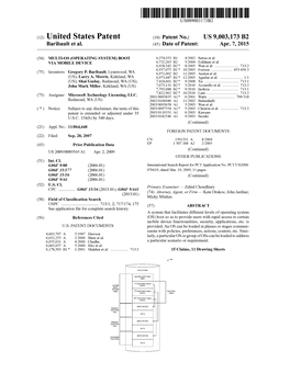 (12) United States Patent (10) Patent No.: US 9,003,173 B2 Baribault Et Al