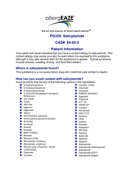 PG329: Salicylamide