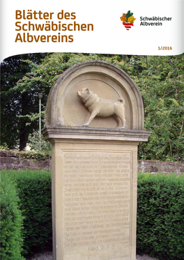 Blätter Des Schwäbischen Albvereins, Ausgabe 1/2016