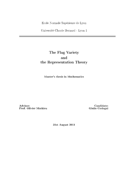 The Flag Variety and the Representation Theory