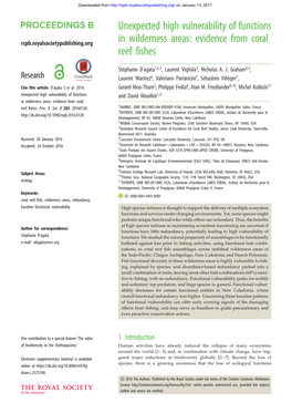 Unexpected High Vulnerability of Functions in Wilderness Areas