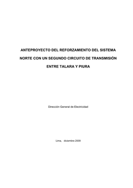 Anteproyecto Del Reforzamiento Del Sistema