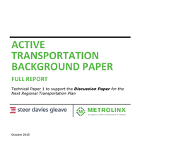 Active Transportation Background Paper Full Report