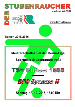 Sonntag, 18. 10. 2015, 15.00 Uhr