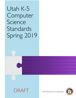 Utah K-5 Computer Science Standards Spring 2019