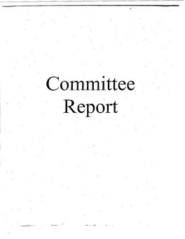 Committee Report