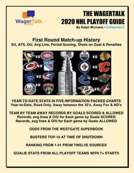 2020 NHL PLAYOFF GUIDE ��������������������Calsportslv