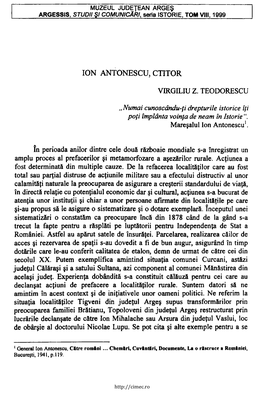 Ion Antonescu, Ctitor